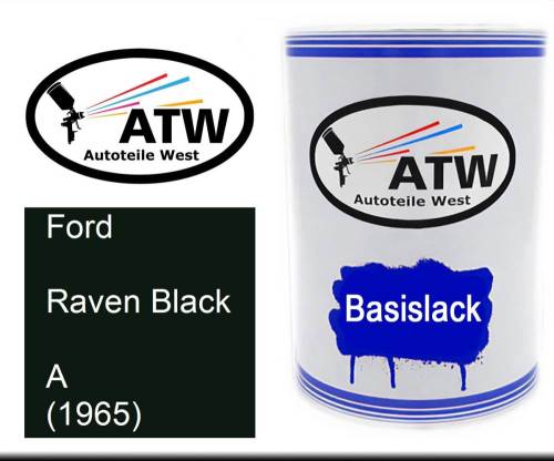 Ford, Raven Black, A (1965): 500ml Lackdose, von ATW Autoteile West.